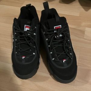 Black FILA sneakers